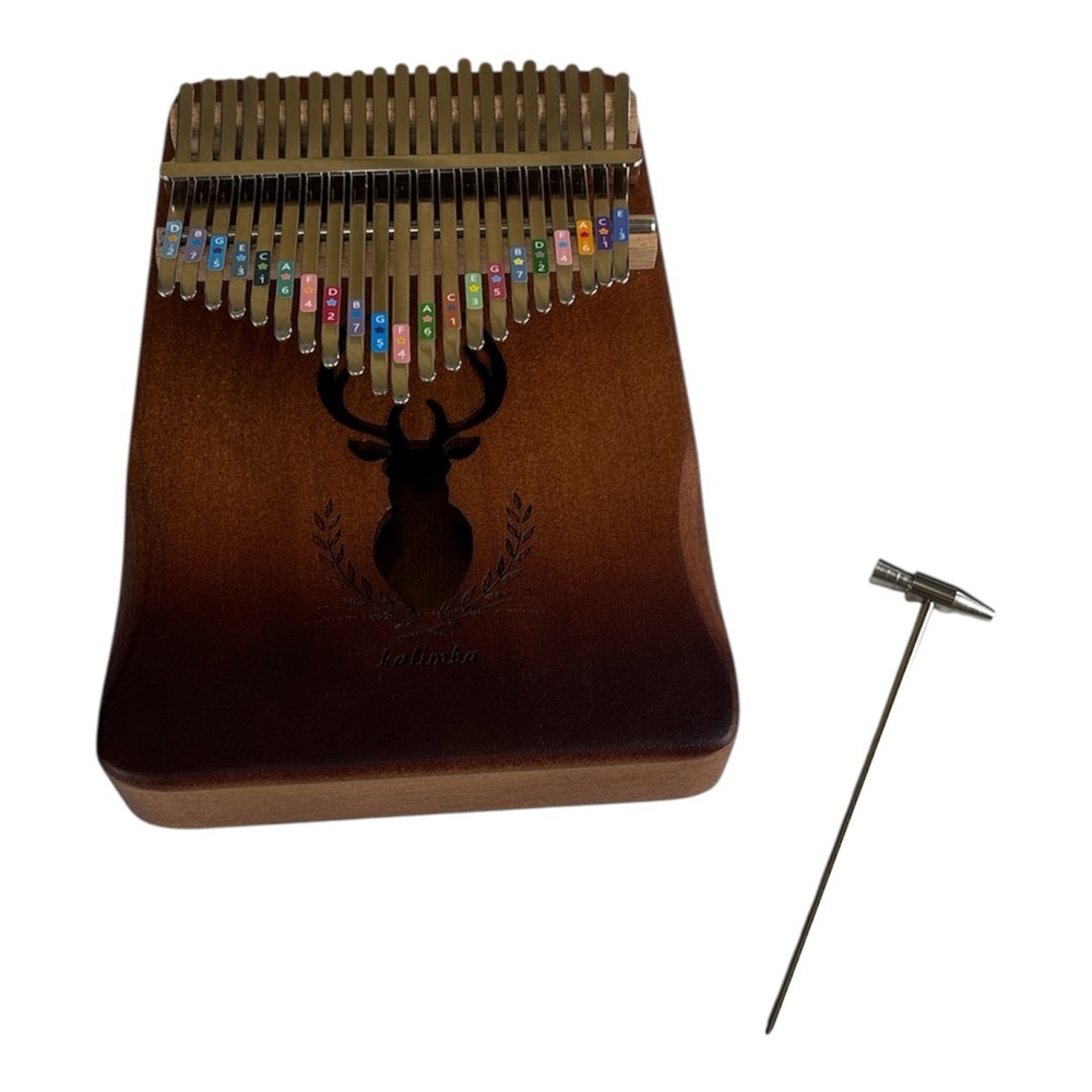 Kalimba Thumb Piano 21 Keys with Deer Design NWT